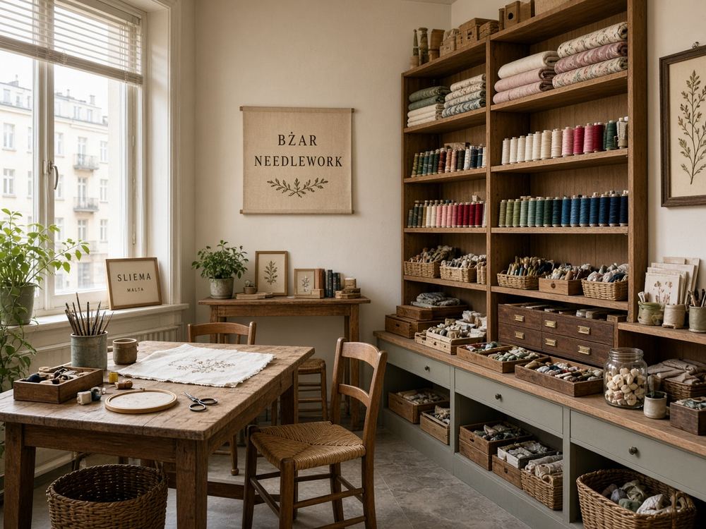 About the Embroidery / needlework studio studio at Embroidery Echo Comet